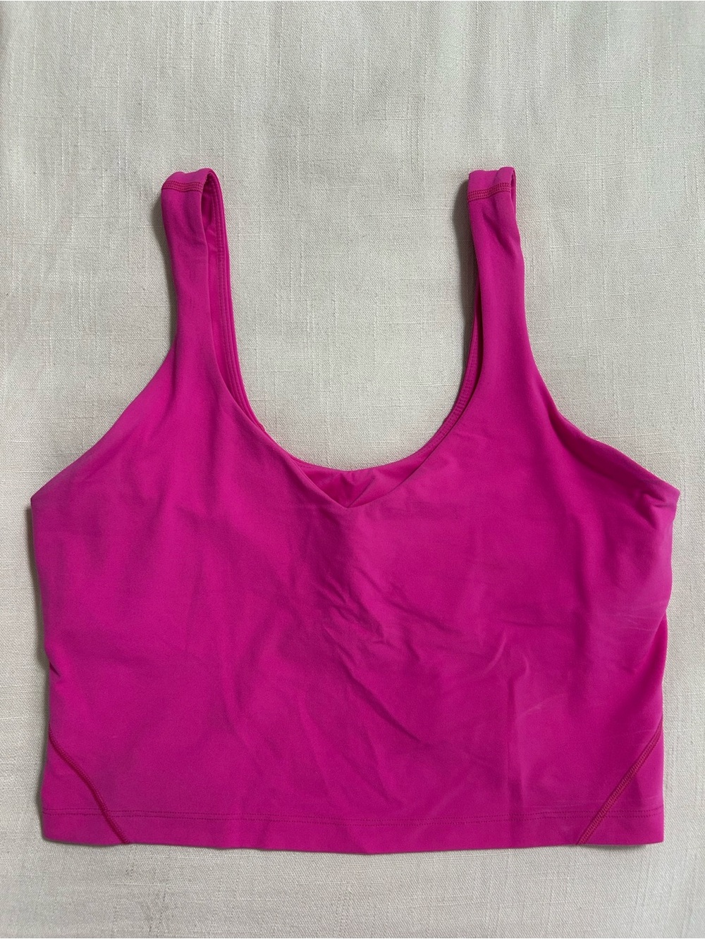 Lululemon Align Bright Fuchsia Crop Tank Top. Like new in size 12